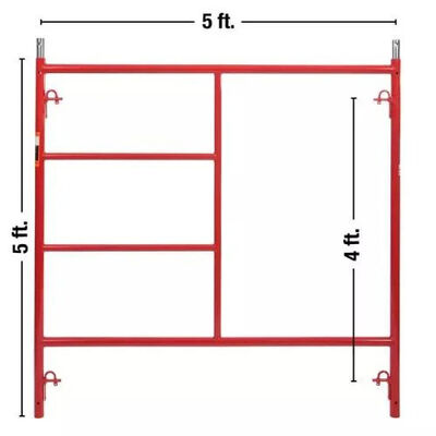 Non-Slip Surface Safway Style Scaffolding Ladder Frame Easy to Assemble and Disassemble