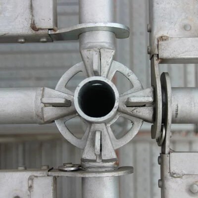 2026 Q355 Steel 3.2mm Hot-dipped Galvanized Ringlock Brace Head with Q235  Steel Rosette Construction