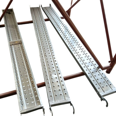 7 Aluminum Scaffold Plank, 7 Inch Width, 2m Standard Length, Anti-slip Grooved Surface, Lightweight 7 Aluminum Scaffold Plank for Scaffold Working Platform BYTHAI