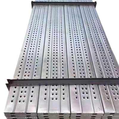 long aluminum plank high strength aluminum alloy anti-slip walk surface reinforced support for scaffolding platforms and construction site pedestrian walkways BYTHAI