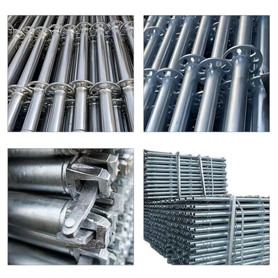 ring lock horizontal ledger Q235 hot dip galvanized steel heavy duty horizontal beam for ringlock scaffolding and support frames BYTHAI