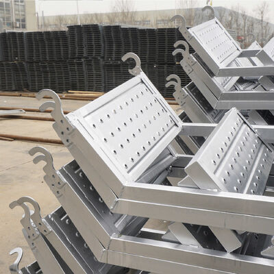 Lightweight Silver Scaffolding Climbing Ladders with 50cm Step Width