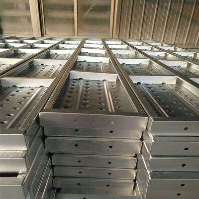 Customized Length Steel Scaffolding Plank With Galvanized Surface Finish