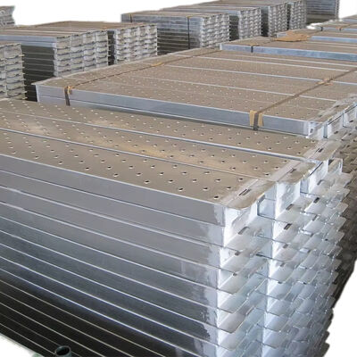 7 Aluminum Scaffold Plank, 7 Inch Width, 2m Standard Length, Anti-slip Grooved Surface, Lightweight 7 Aluminum Scaffold Plank for Scaffold Working Platform BYTHAI