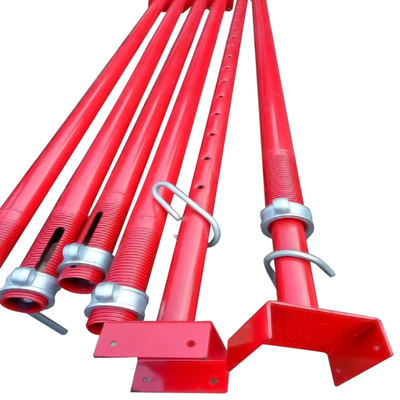 adjustable support props Q235 hot dip galvanized heavy duty thick wall steel structure for concrete formwork shoring and building construction support projects BYTHAI